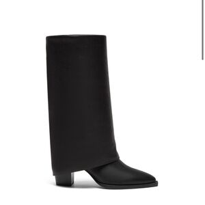 NWT Anthropologie SILENT D IVORY Boot in Black